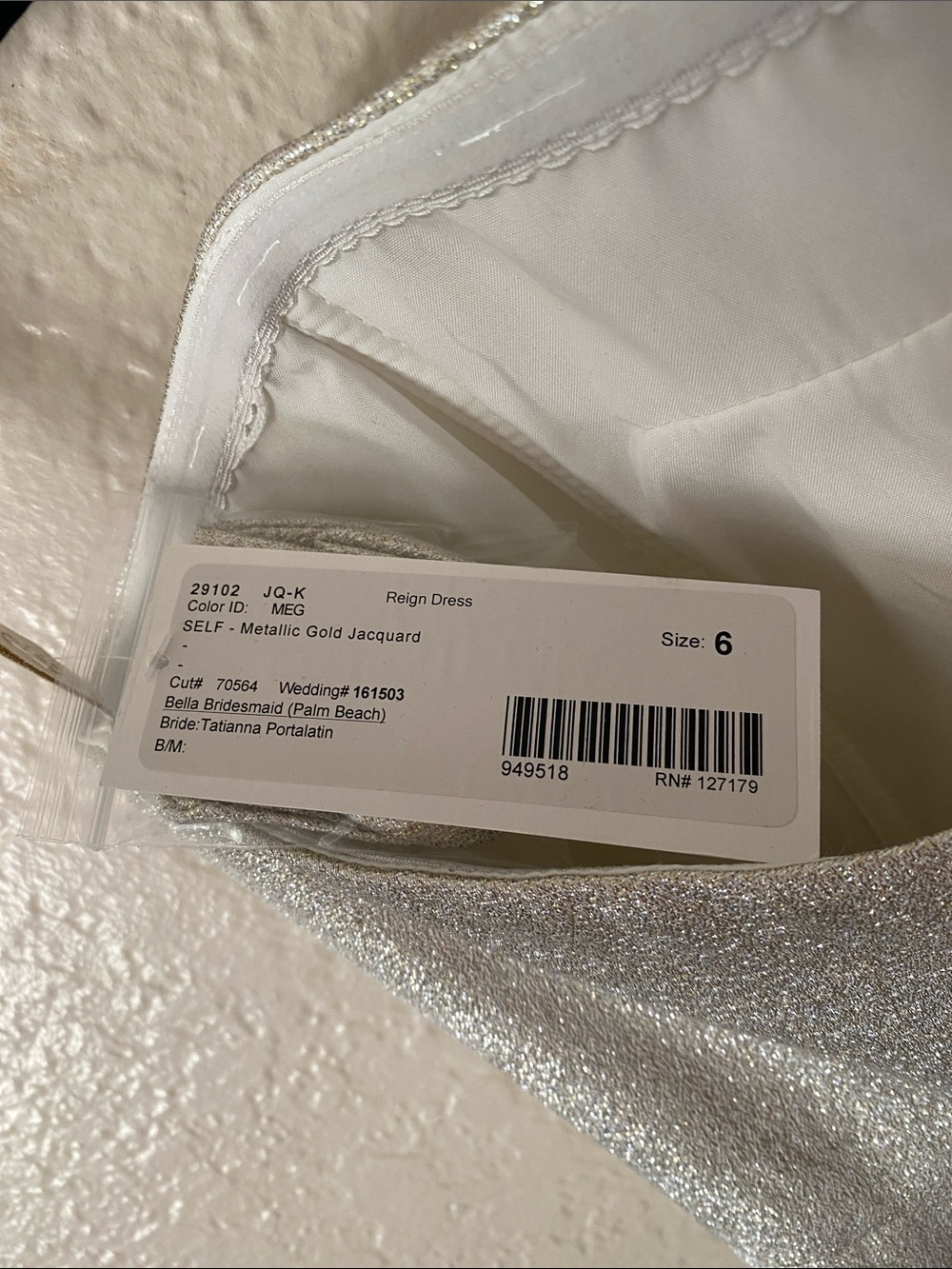 Jenny Yoo Strapless Metallic Gold Midi Dress Size 6 Wedding Guest NWT Elegant - Picture 8 of 10